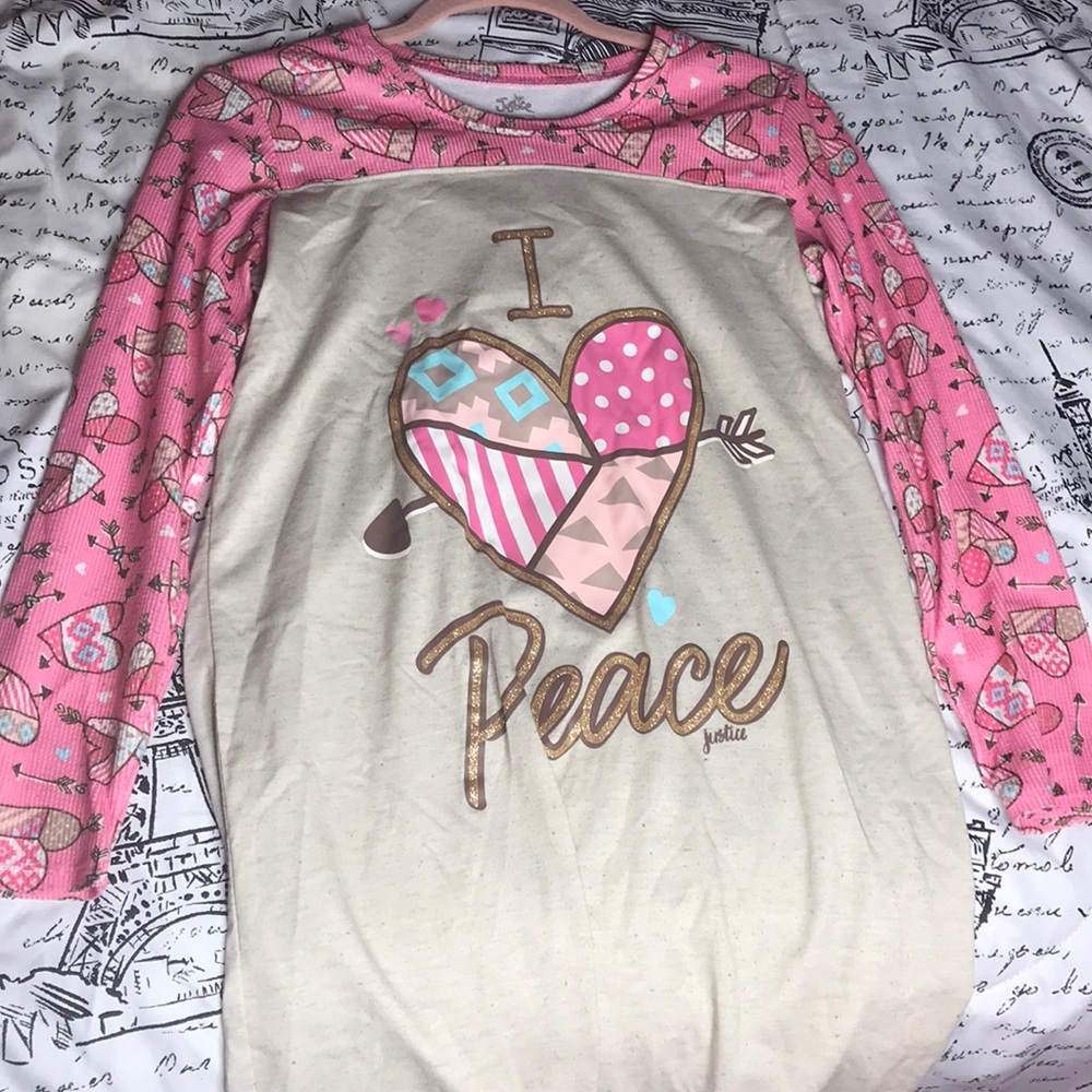 I love peace | justice night gown